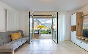 Imperial Of Lugano 2 With A Lake View And Garden Behind The Station And 10 Min From The Lake Of Lugano